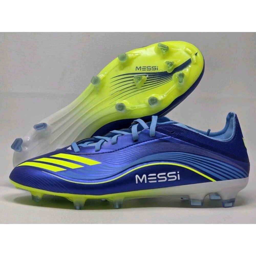 Adidas F50 Messi Pro Firm Ground Soccer Cleats Mens 8 NWT Blue